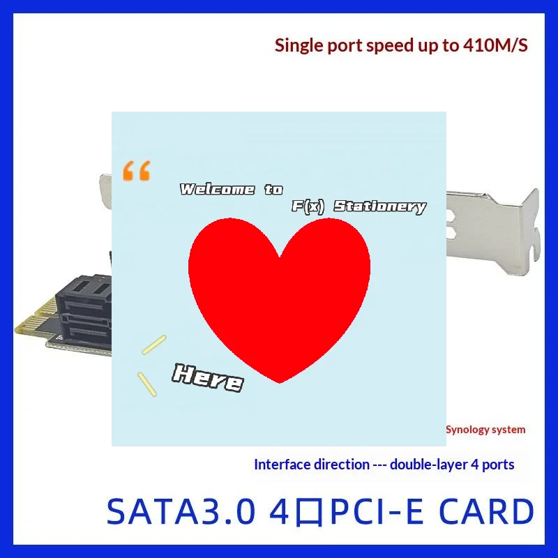 

1Pcs 6Gbps SATA 3.0 To PCI-e 1X Adapter Expansion Card 4 Port Computer Card Connectors SATA III PCIe Card-F(x)