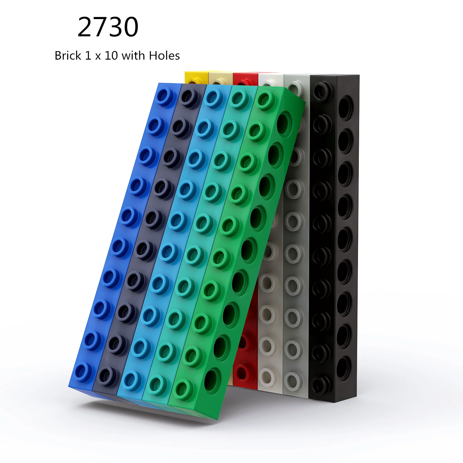 1 Pcs Buildings Blocks 2730  Brick 1 x 10 with Holes Collections Bulk Modular GBC Toy For High-Tech MOC Set