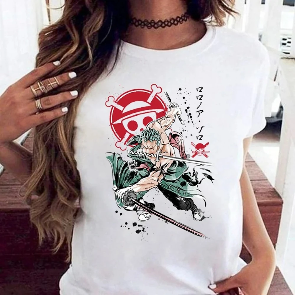 Japanese Anime Roronoa Zoro T-shirt fashion Print Loose Chic Harajuku Punk Unisex T-shirt 70951