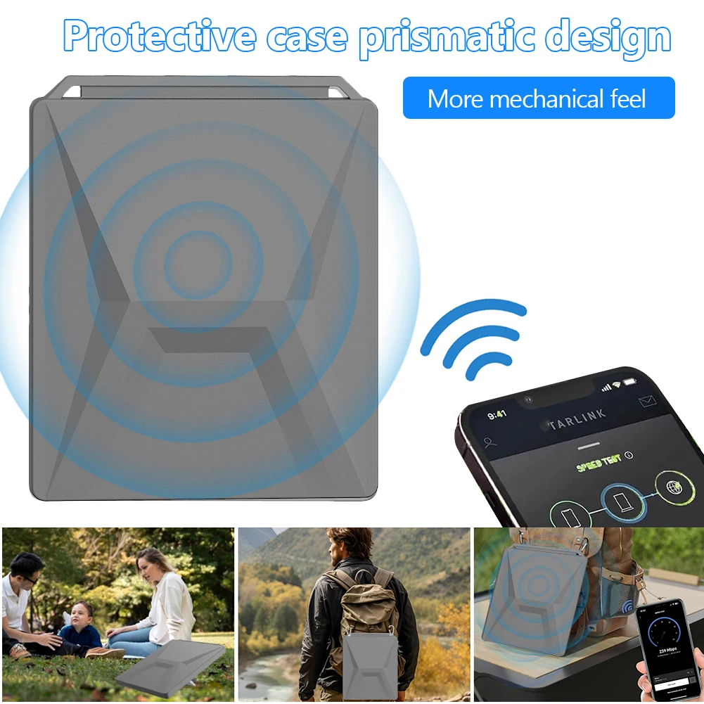 

Силиконовый защитный чехол с полной защитой от падений, портативный чехол для использования на улице для аксессуаров Starlink Mini Dish