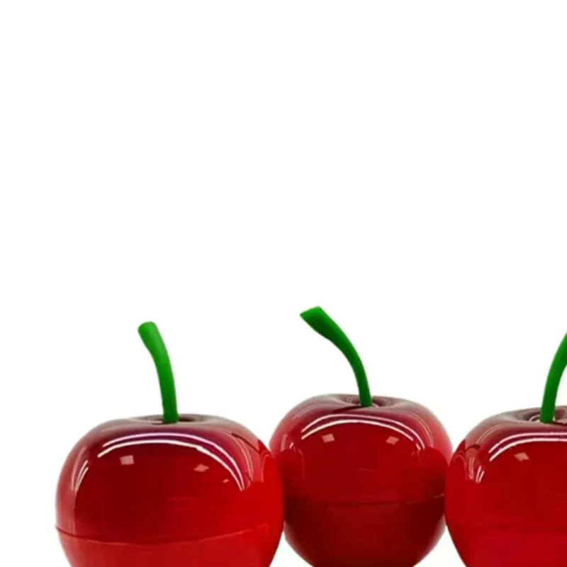 1/3pcs 8g Refillable Creative Children Cherry Fruit Design Flower Shaped Lip Balm Container Cream Jar For Kids