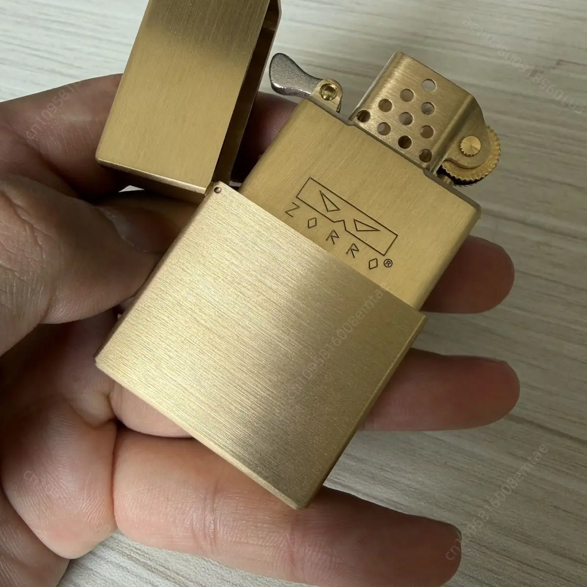 ZORRO 852 new CNC integrated brass fuel lighter, super CNC sealed inner liner, cigarette accessories, men's gift