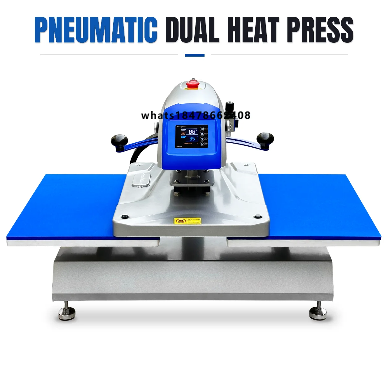 Transferpresse 40x50 Dual Station Heatpress Pneumatic Automatic Open Sublimation Heat Press for T-shirt
