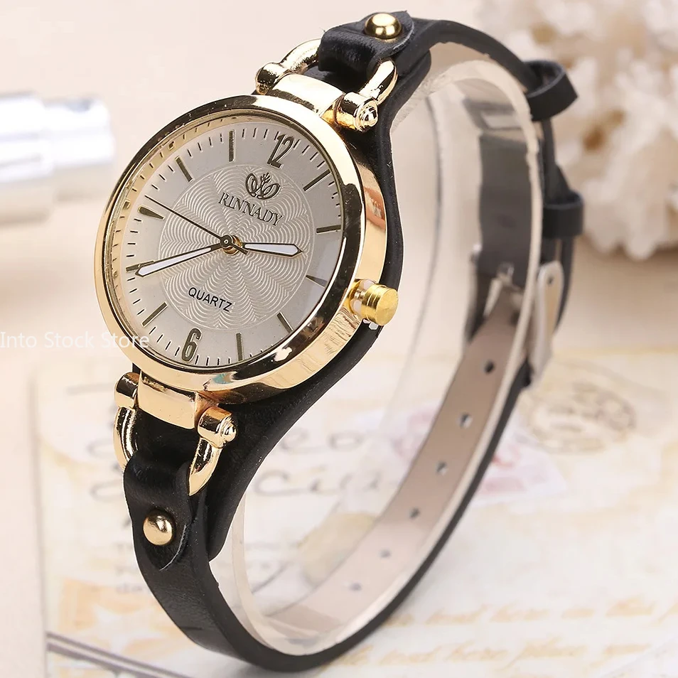 Quarzuhr Frauen Pu Leder dünnes Armband Armbanduhr Damen uhren einfarbige Mode Frauen Geschenk Uhr relojes para mujer