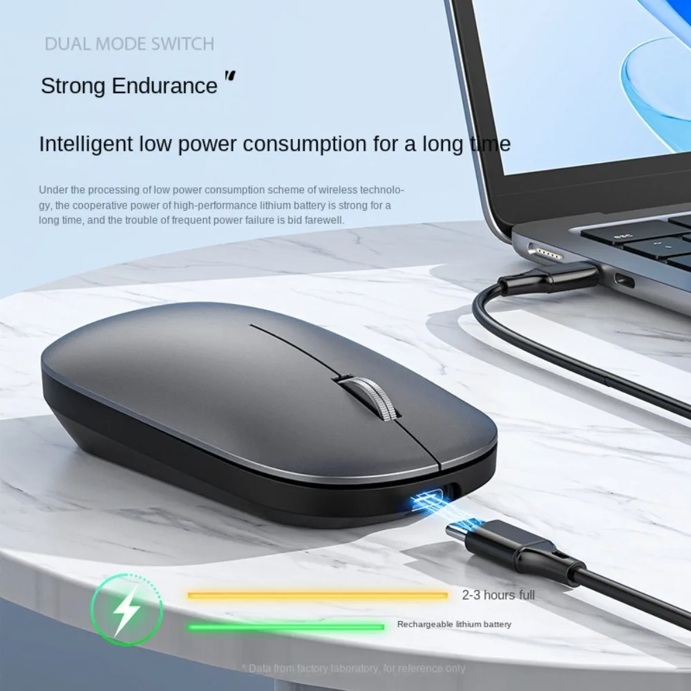 2,4 Ghz + BT draadloze muis Kleurrijke Type-c computer Stille muis Draagbare oplaadbare Bluetooth-gamingmuis Computeraccessoires