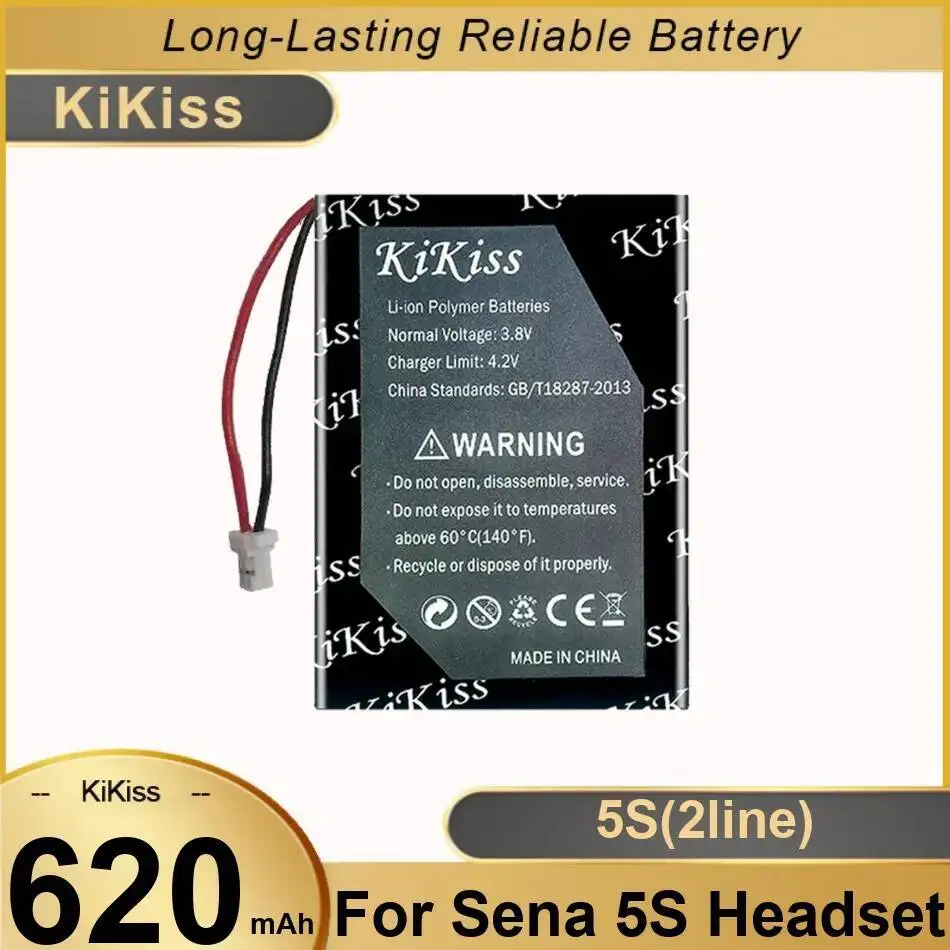 

Мотоциклетный шлем, гарнитура, аккумулятор 620 мАч, быстрая зарядка для Sena 5S 2Line