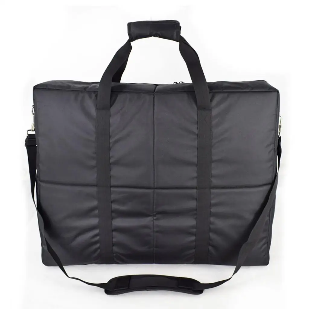 Large Format Mixer Carry Bag Padded Velvet Interior Nylon Tote with Zipper Pockets for 27 Inch Monitor