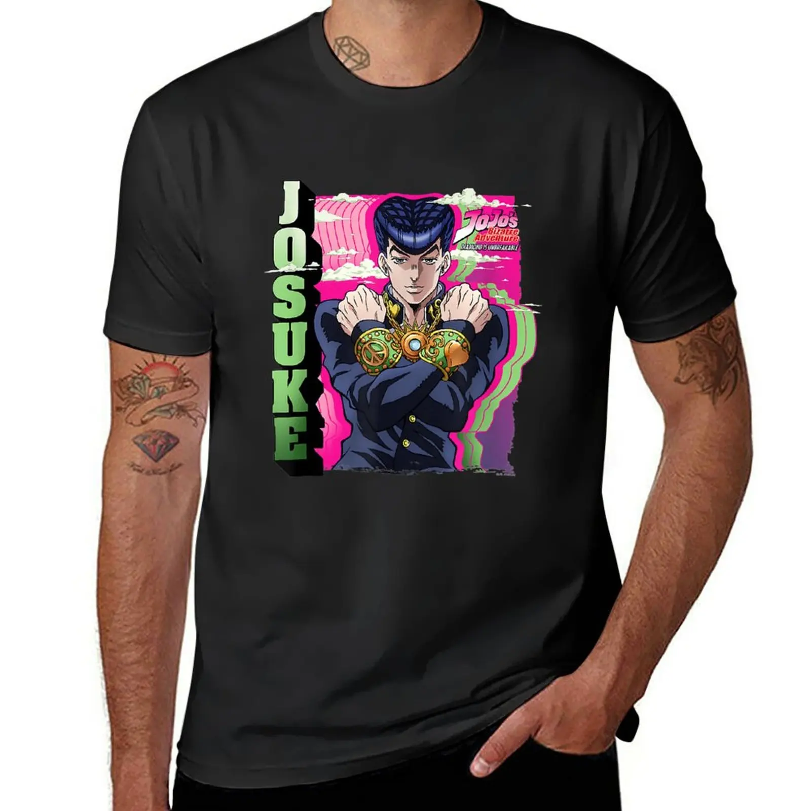 New JoJo's Bizarres Adventures Josukes Clouds Funny T-Shirt boys t shirts aesthetic clothes anime mens big and tall t shirts