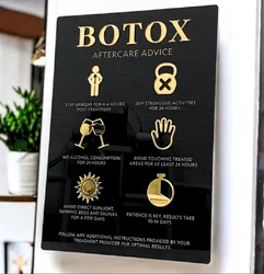 Aesthetics Display Signage,Beauty Clinic Wall Decor,Botox Aftercare Advice 3D Acrylic Sign,Spa Beauty Salon,A3 Size,