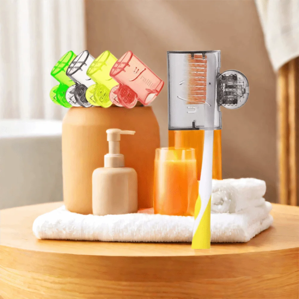 Plastic Toothbrush Storage Clip Toothbrush Head Storage Clip Toothbrush Shell Toothbrush Protective Cap Portable Transparent