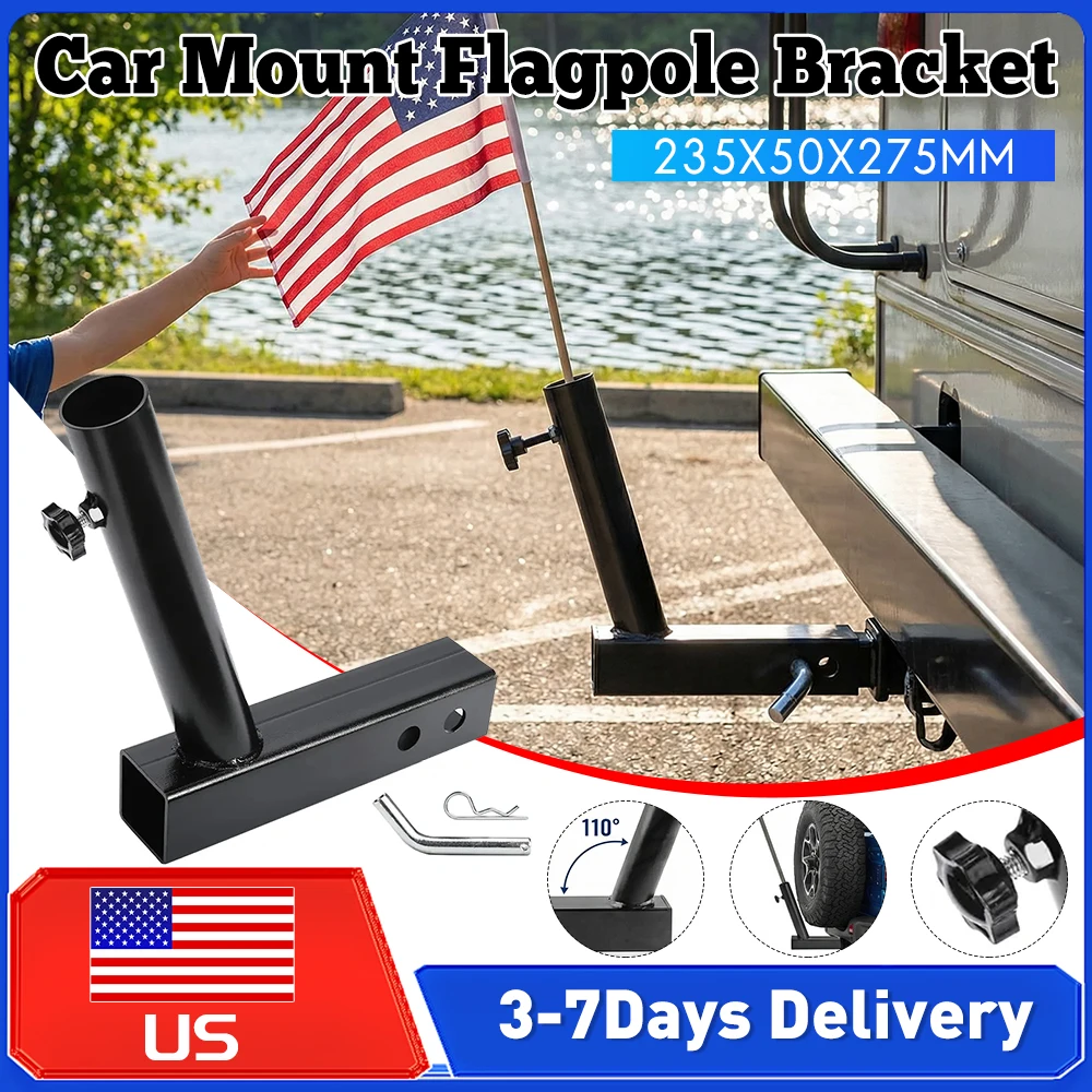 

Универсальный кронштейн для флагштока, железный, с креплением на фаркоп, для прицепа, наружный, для заднего багажника автомобиля, внедорожника, фургона, пикапа, с креплением на фаркоп 2 дюйма ﻿