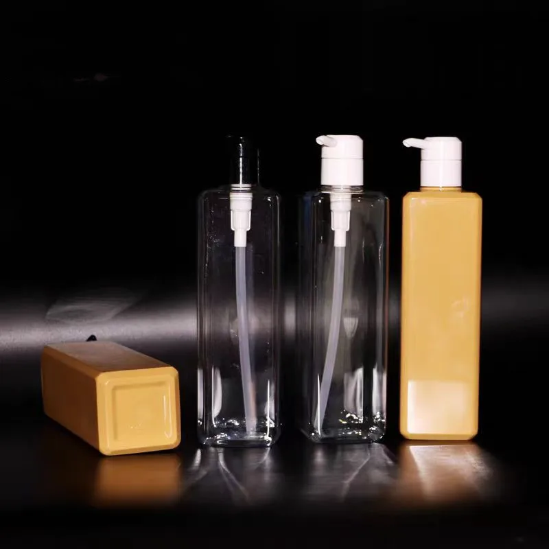 5/20pcs 500ml Empty Lotion Pump Bottle Shower Gel Lotion Shampoo and Conditioner Bathroom Plastic Refillable Container