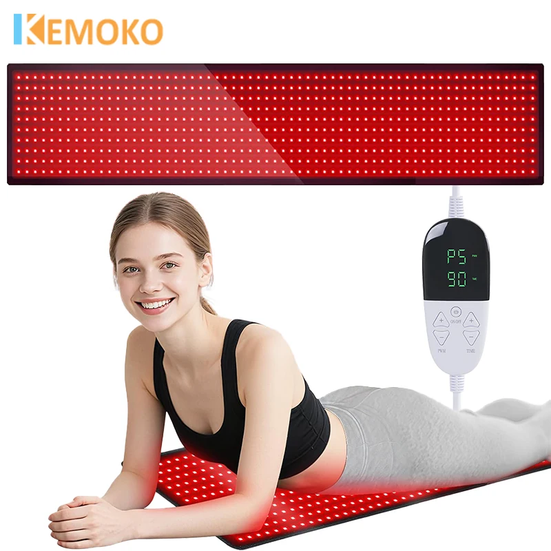 

Красно-инфракрасные терапевтические подушечки для тела, 630 светодиодов, 660 и 850 нм, ближний инфракрасный свет, большие подушечки для лечения всего тела, плеч, суставов и мышц