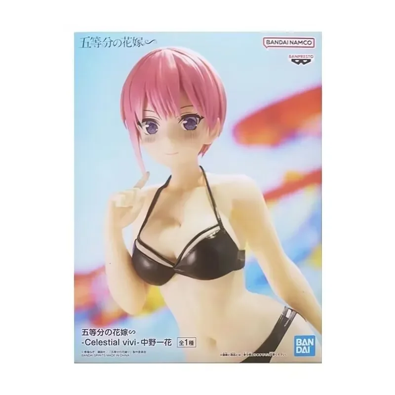 Original Bandai Nakano Ichika Celestial Vivi The Quintessential Quintuplets Nakano Nino Swimwear Collect Ornaments Figure Toys