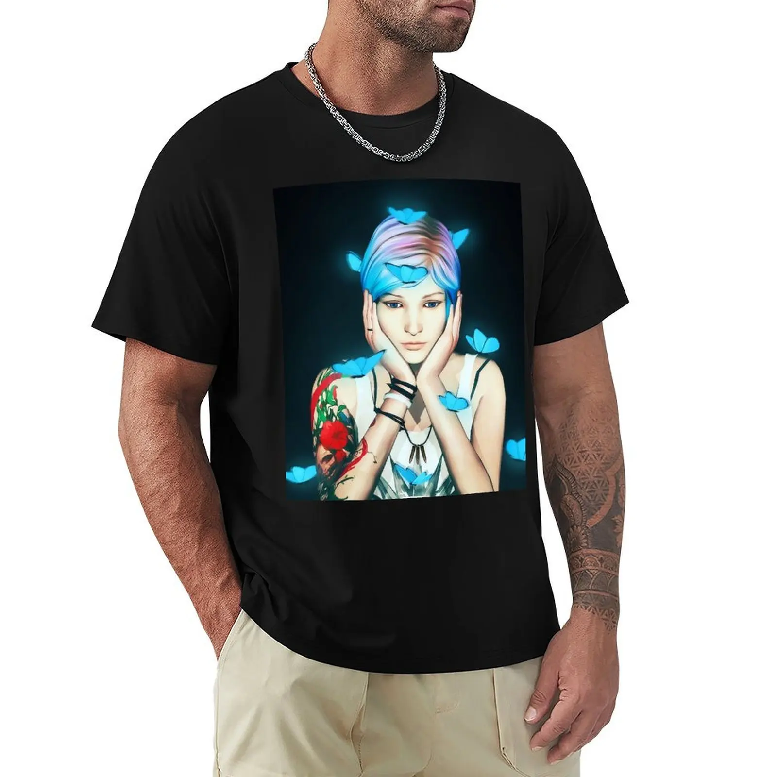 

Chloe Price - Butterflies - Life is Strange T-Shirt oversized graphic tee anime shirt tee shirts for men