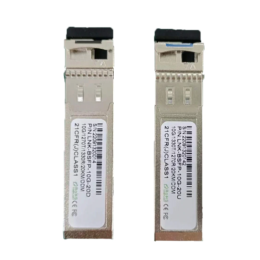 

1 Pair 10G SFP Bi-Directional Transceiver,Single Mode Single Fiber 10Gbps SFP module,20/40/60km