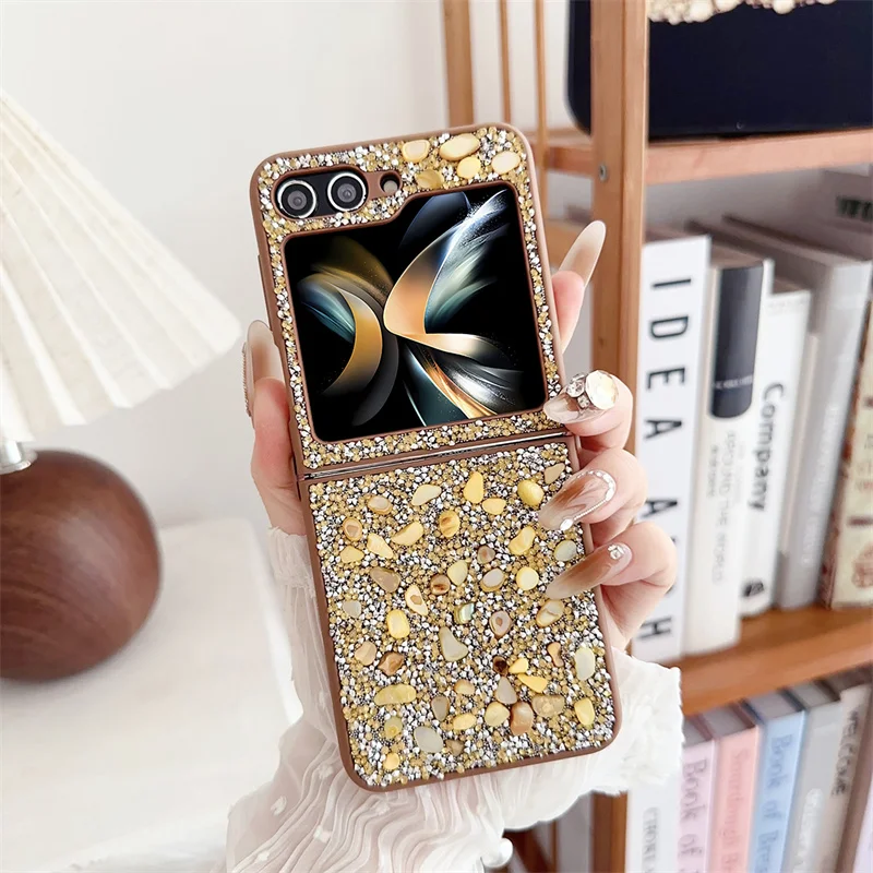 

For Samsung Z Fold 5 4 3 Luxury Glitter Diamonds Case for Samsung Galaxy Z Flip 5 4 3 Flip5 flip4 ZFlip3 Rhinestone Bling Cover