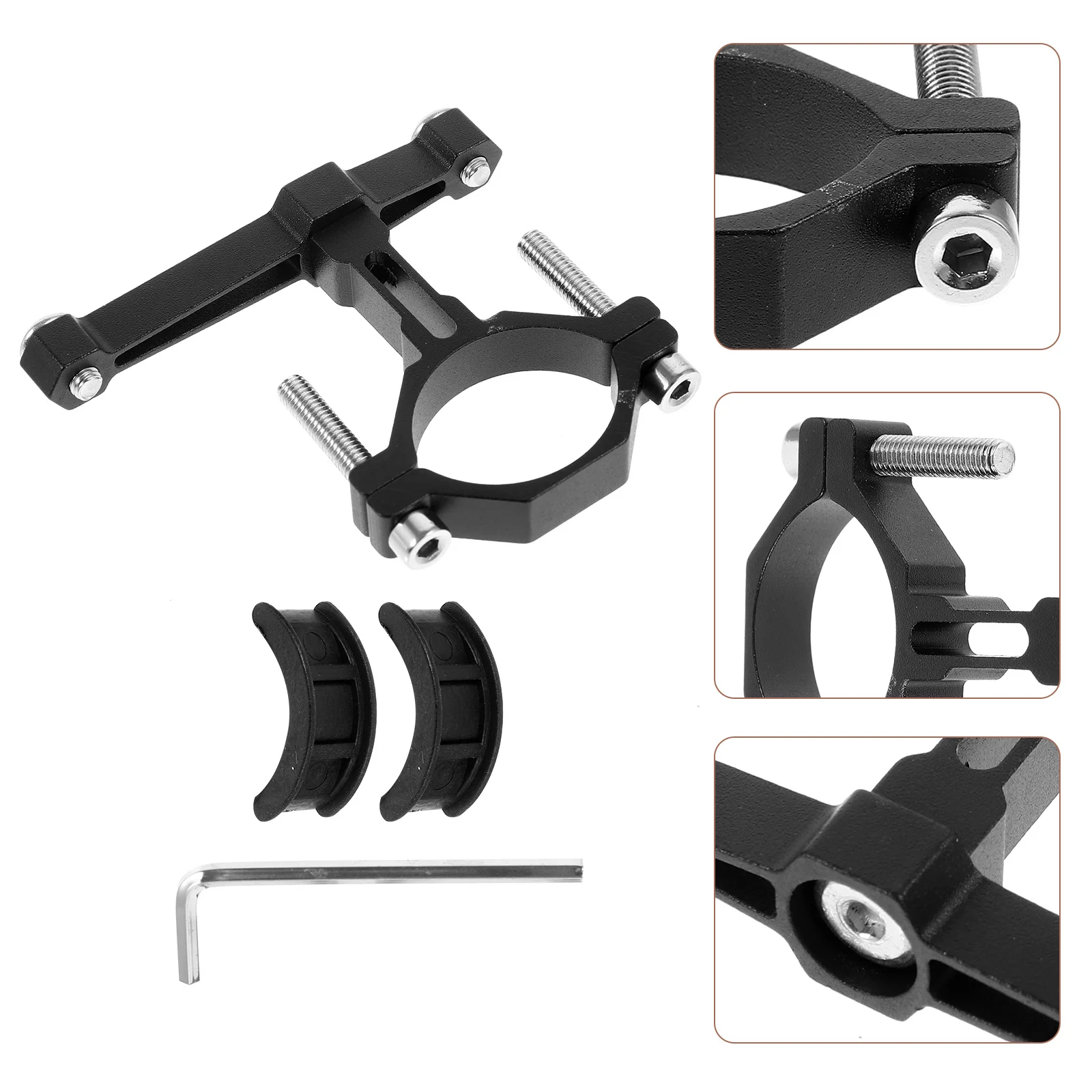 

1Set Bike Bottle Cage Adapter Metal Clamp Mount Easy Installation Seatpost Handlebar Compatible for Mtb Road E-Bike
