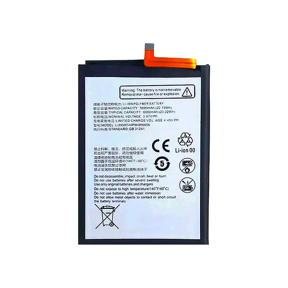 بطارية Li3959t44p8h956656 6000Mah للهاتف المحمول Zte 30 Pro S30 Se 8030N القابلة لإعادة الشحن