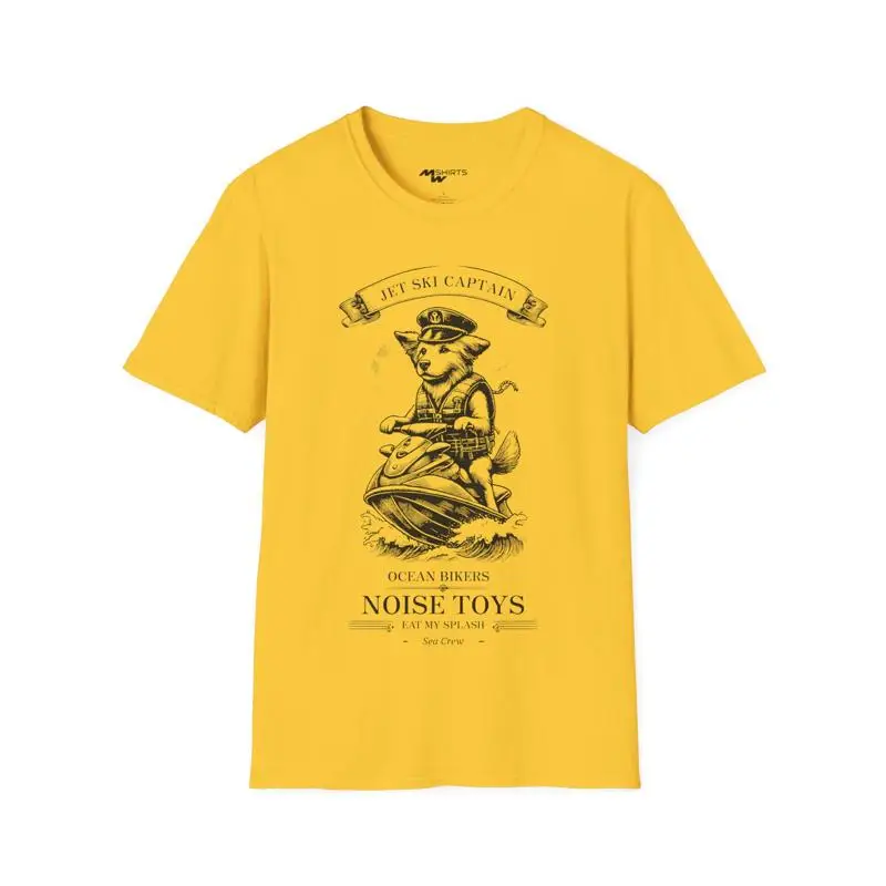 Dog Jet Ski Captain T-Shirt