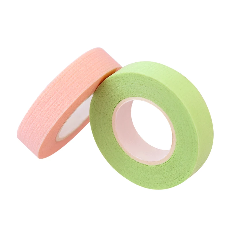 Medical Soft Eyelashes Glue Tapes Pink Green Tapes Good Fit False Lashes Patch Breathable Adhesive Tape