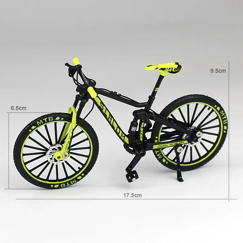 Mini 1:10 Alloy Bicycle Model Desktop Simulation Decoration Finger Mountain Bike Racing Toy Delicate Collection Toy for Children