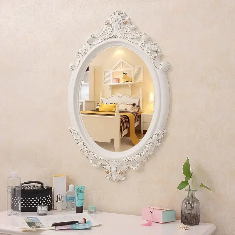 European bathroom mirror wall hanging net red makeup =bedroom vanity beauty salon bedside