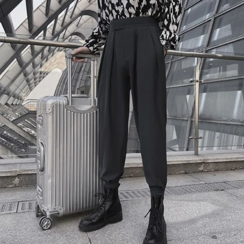 

Pocket Male Trousers Cheap New in Korean Style Original Clothing Slacks Vintage Low Price Stylish Y2k Cotton Men's Casual Pants