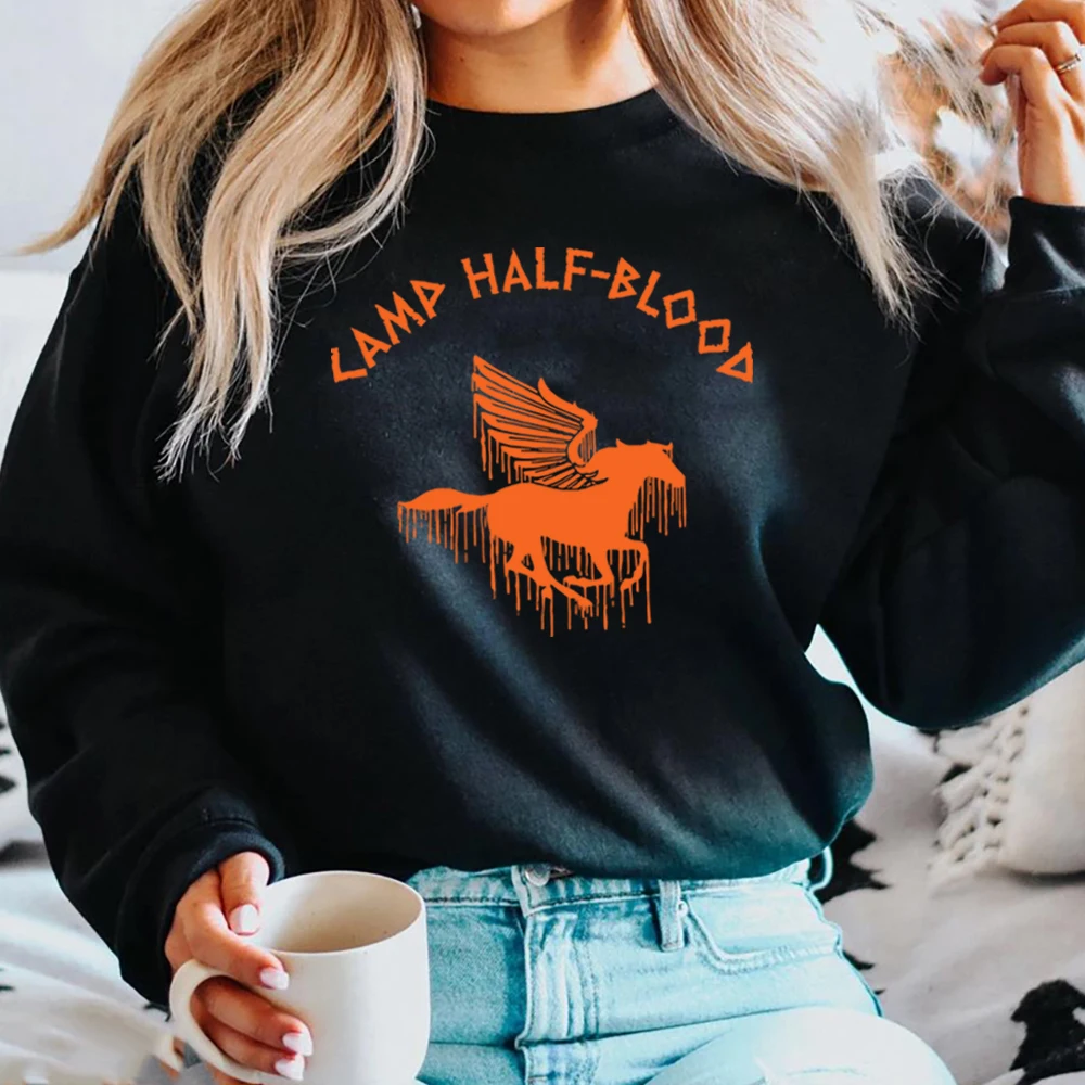 Percy Jackson and Olympiansweatshirt Camp Half Blood SPQR Hoodie Vintage Chronicles Branches Crewneck Sweatshirts Cool Fans Gift