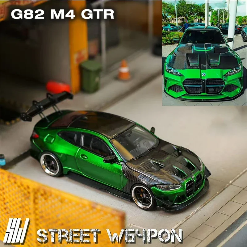

Предпродажа SW 1:64 M4 G82 GTR Competition Full Widebody Kit Литая под давлением диорама Коллекция моделей автомобилей Street W64pon Warrior M4