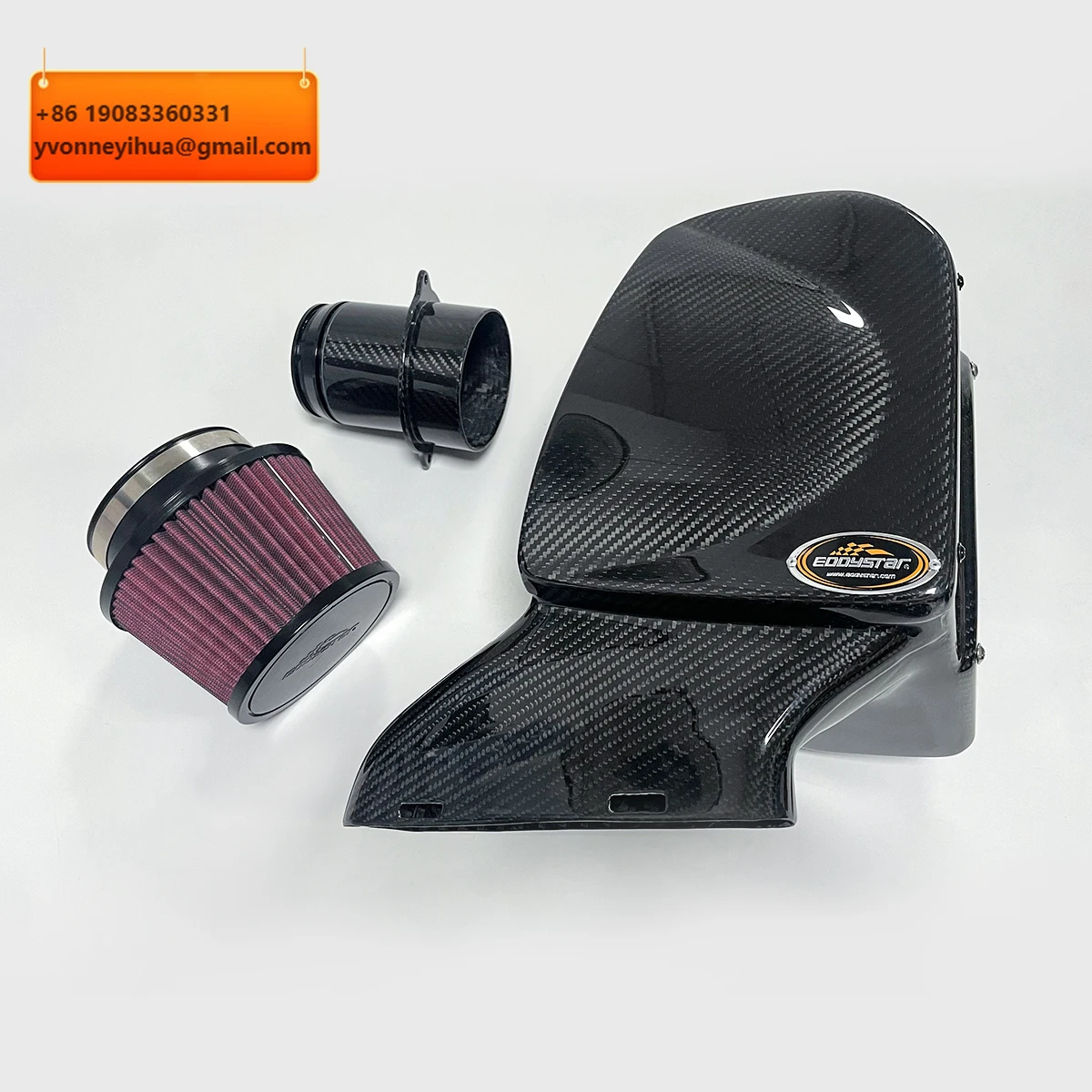 

EDDY Dry Carbon Fibre Cold Air Intake Air Box With Carbon Fiber Pipe For Mercedes Benz AMG A250 A35 W177 2.0T M260