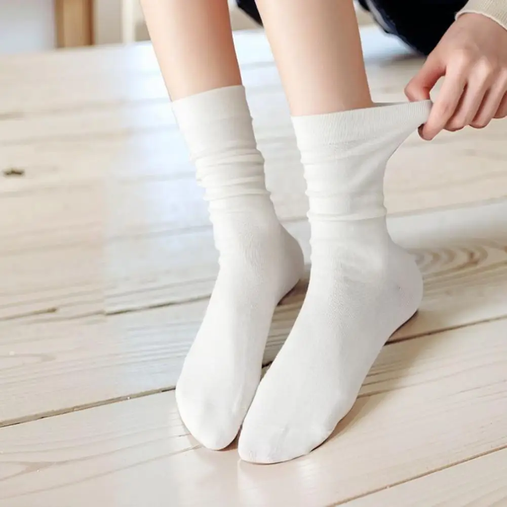 Lightweight Socks Soft Warm Mid tube Winter Socks with Anti slip High Elasticity Unisex Footwear for Fall Season Warm