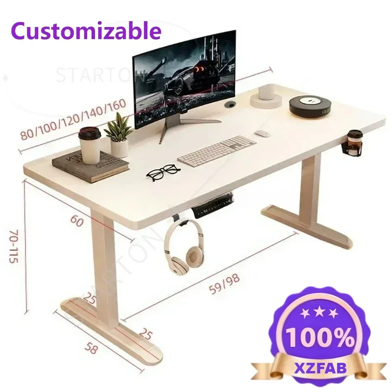Factory Direct 2026 Office Desk with Display Wide and Sturdy Computer Table Gaming Home Room  High-quality Board Motion Desk
