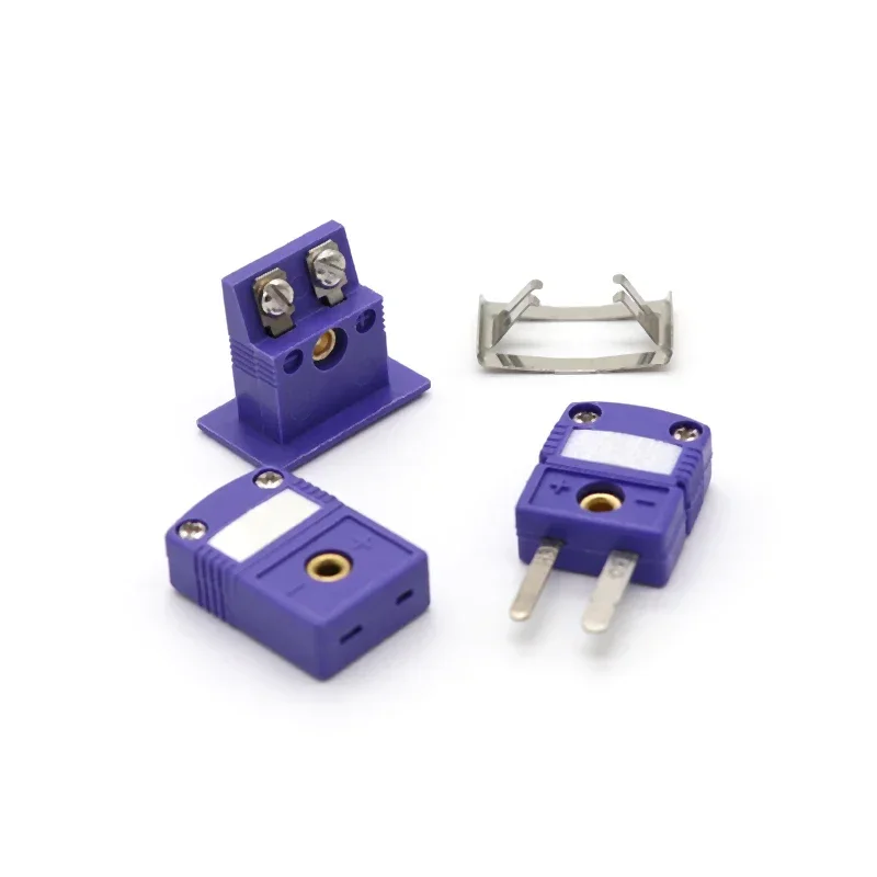 

Thermocouple Plugs and Sockets Sensor Panel Mount Thermocouple Miniature Socket & Plug WIre Connector 1Pcs K/T/J/E Type