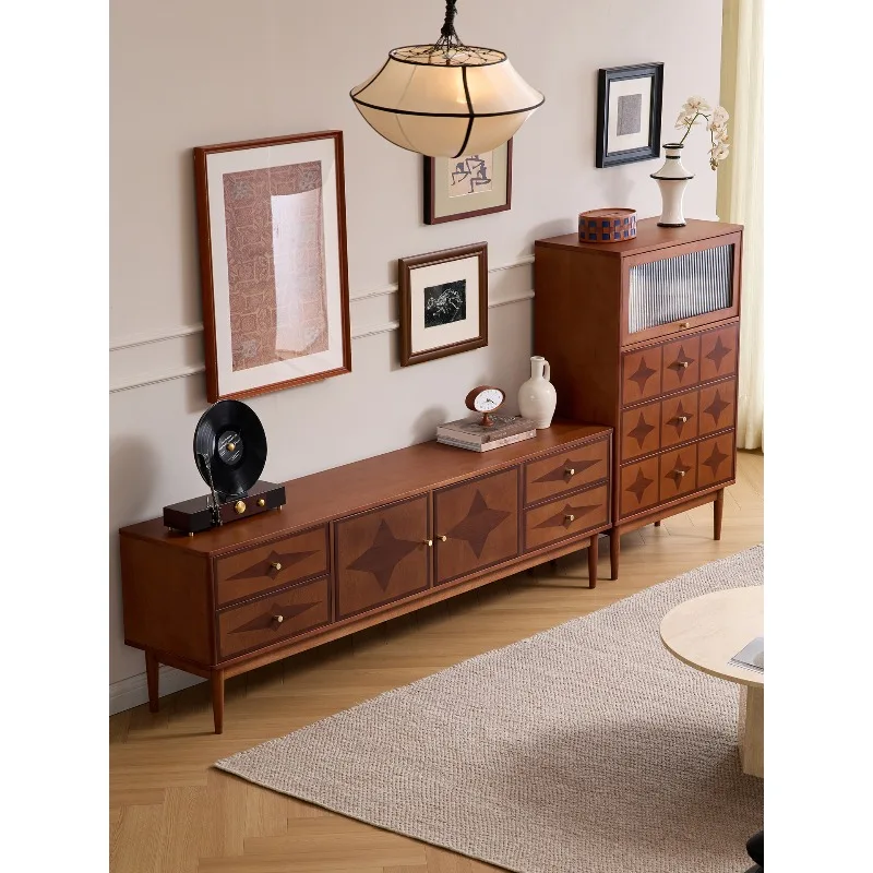 

Storage locker integrated household antique floor cabinet