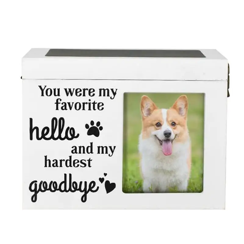 Dog Ashes Box Dog Ashes Keepsake With Photo Frame Large Memorial Urns Pet Ashes Photo Box Dog Urns Pet Cremate Urn For Dog Or