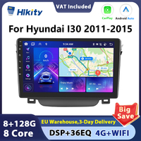 Hikity 8core Android 2 din Car Radio Auto Radio For Hyundai I30 2011-2015 wireless Carplay Auto Android Navigation GPS DSP WiFi