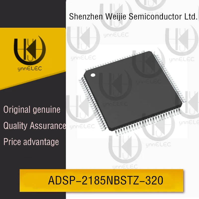 معالج ADSP-2185NBSTZ-320 DSP الأصلي | نقطة ثابتة 16 بت |   ذاكرة الوصول العشوائي 80 كيلو بايت |   LQFP-100 #1
