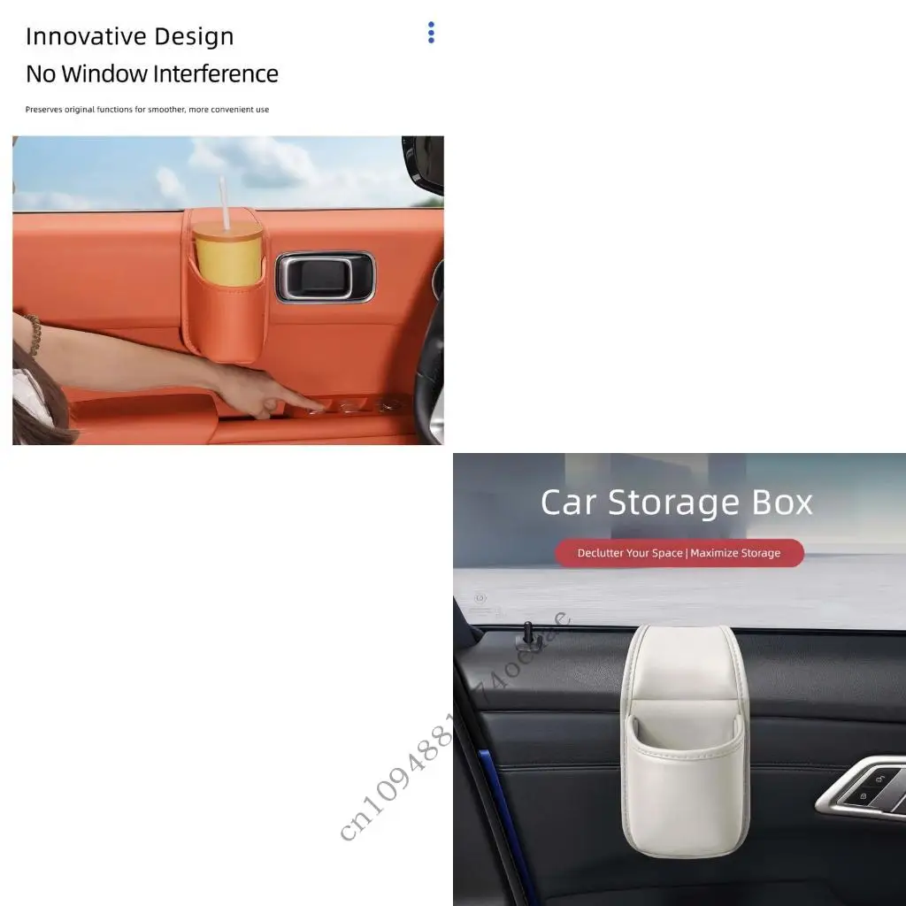 Open Slot Storage Bag Cuo Holder for Car Door Space and Small Daily Items 