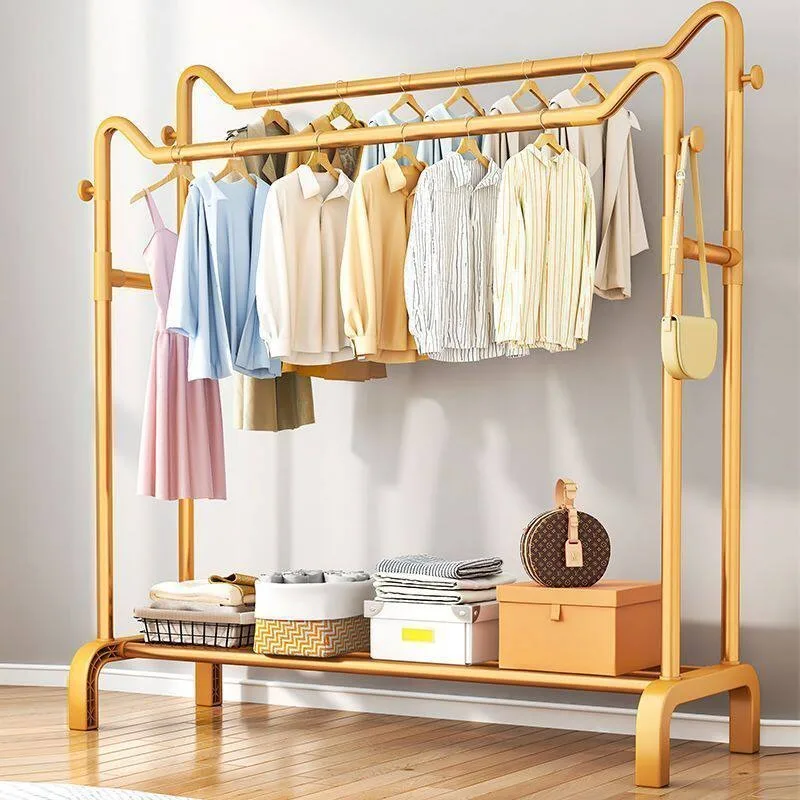 Perchero Dorado Desmontable para Balcón, Perchero Portátil Minimalista para Entrada, Ahorra Espacio, Accesorios de Muebles para Boutique