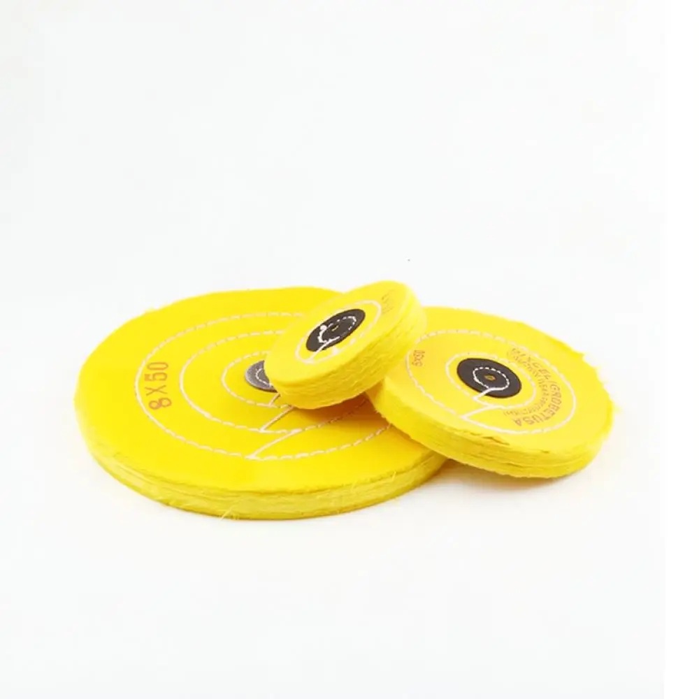 For Keyoute Polishing Buffing Wheel Cotton Fabric Pad For Bench Grinder Stainless Steel Jewelry Acrylic Jade Mirror Finish