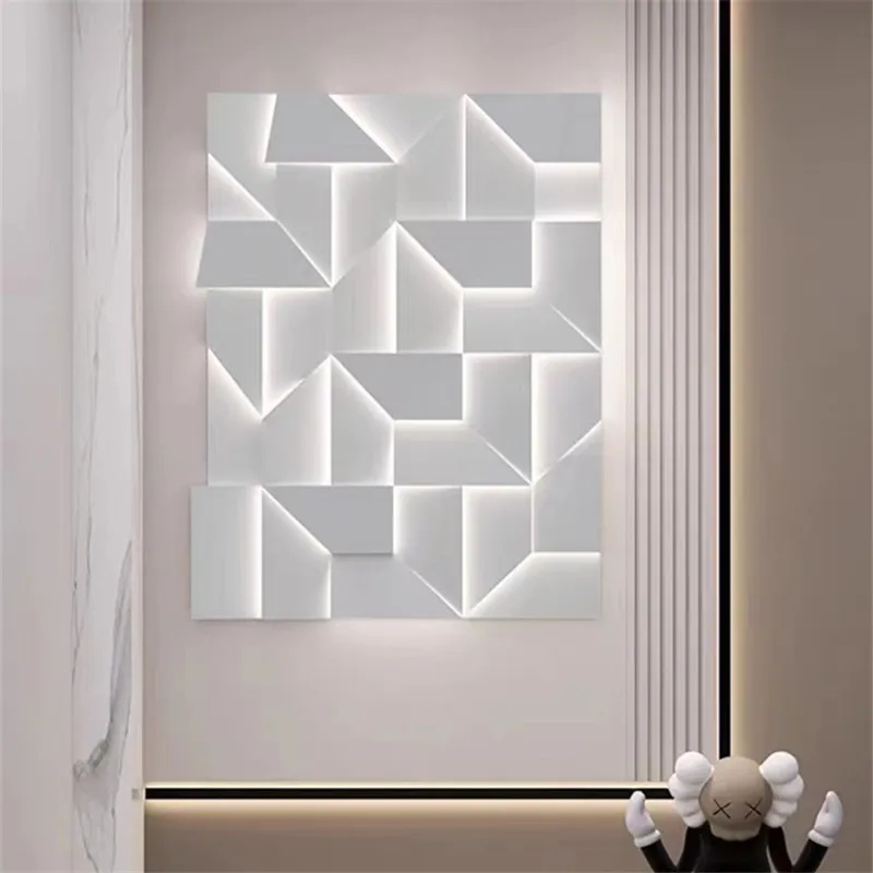 Lámpara de pared de sombras, lámpara de cubo de diseñador italiano, luz de fondo para pasillo, dormitorio, sala de estar, restaurante, decoración de casa interior