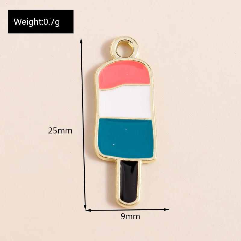 Leslie 10 Stück süße Emaille-Lebensmittel-Charms, süßer Mini-Cup-Kuchen-Anhänger für Armband, handgefertigte Schmuckherstellung – Detail 18
