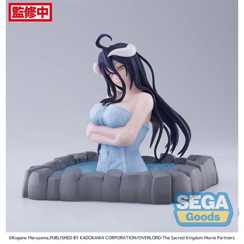 SEGA Original Anime OVERLORD Hot Spring Albedo Private Bathroom PVC Action Figure Model Collection Toy Gifts