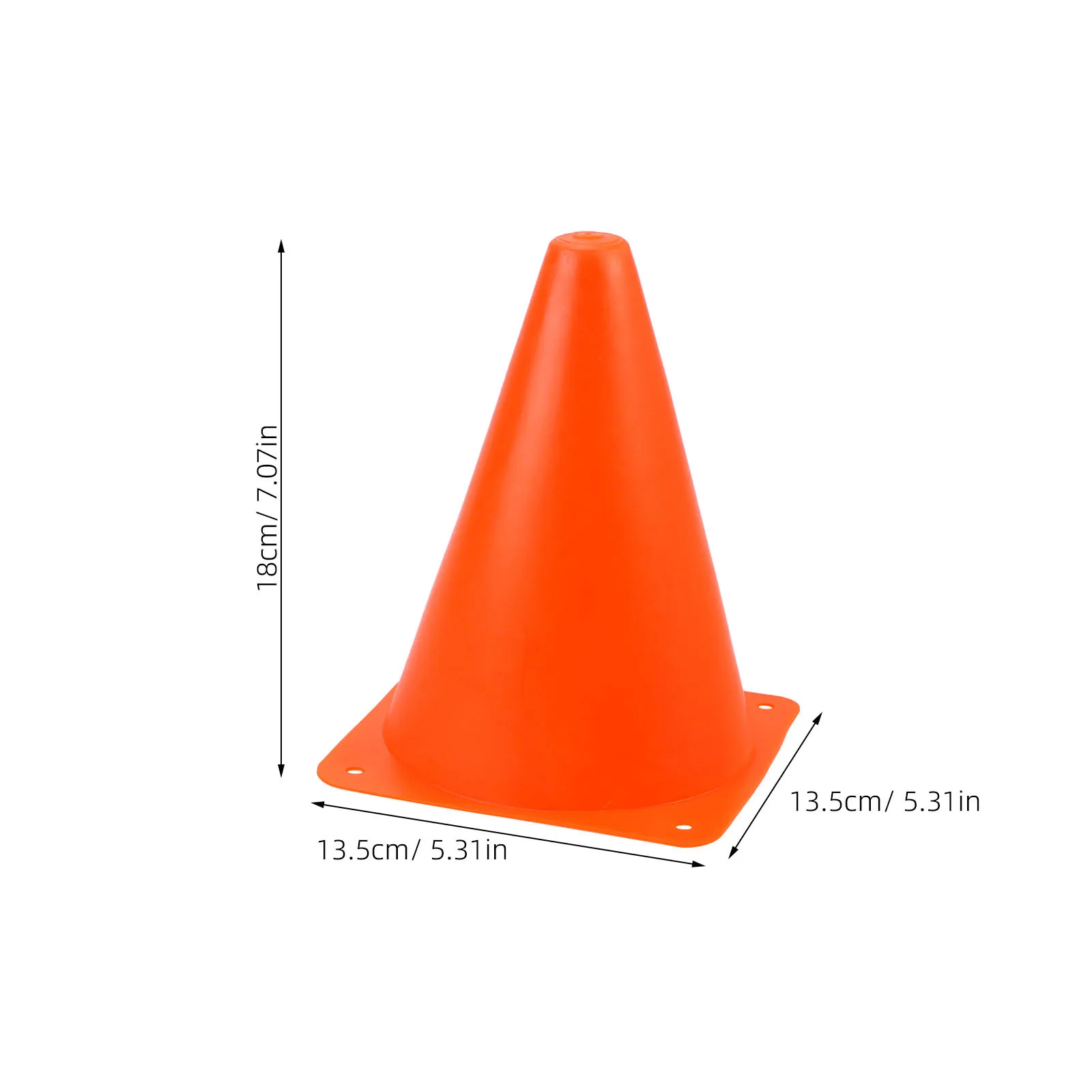 6개입 18cm 축구 훈련 콘 밝은 색상 스포츠 장애물 축구 럭비 농구 연습 야외 놀이터 오토바이 운동용