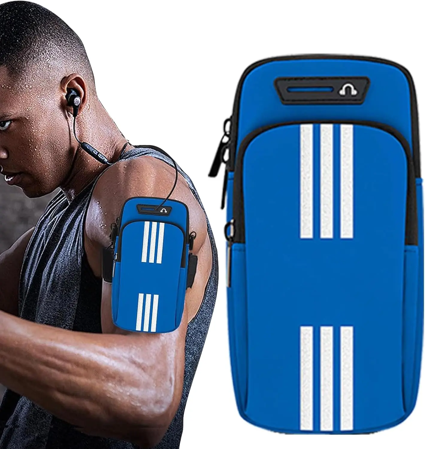 

Бег Спорт Водонепроницаемый Нескользящий Легкий Беговой Повязка Для Телефона Прочный Большой Вместительности Регулируемый Мужчины Женщины Фитнес Велоспорт