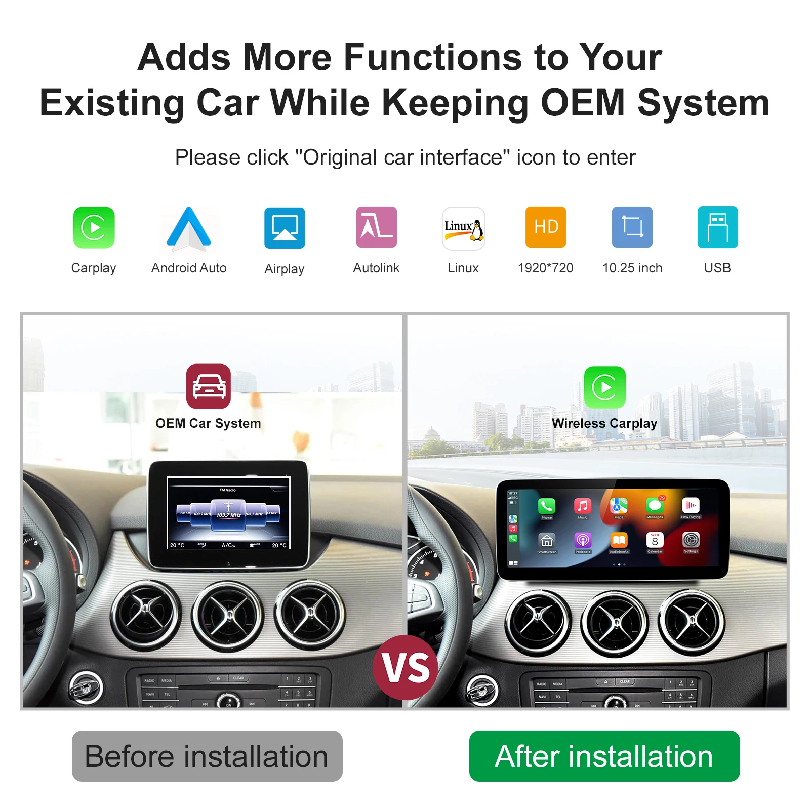 اللاسلكية Carplay/Android Auto 12.3 بوصة تعمل باللمس الوسائط المتعددة لمرسيدس بنز NTG5.0 ABC E GLE W212 W246 W205 W167 W176 C117