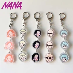Anime NANA Oosaki Nana Okazaki Shinichi Cosplay Key Chain Acrylic Keychains Character Bag Pendant Keyring Accessories Xmas Gift