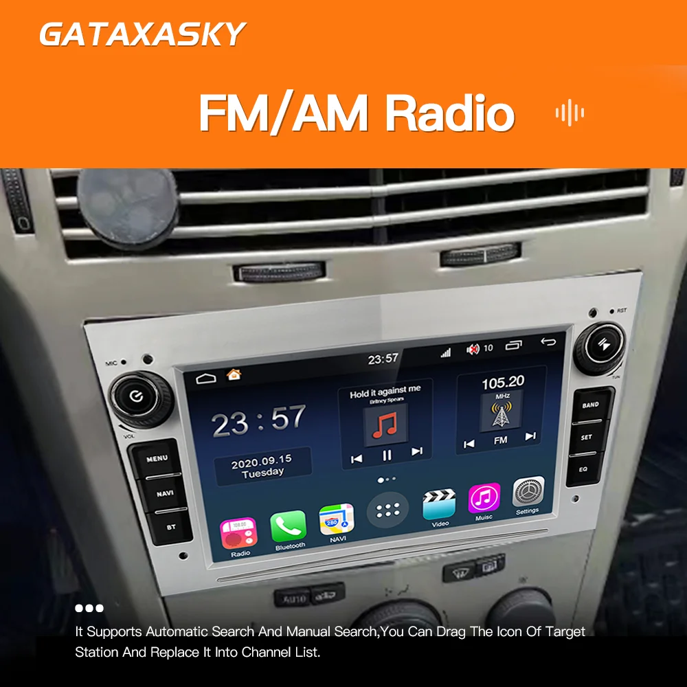 GATAXASKY Car Android Radio Multimedia For Opel Vauxhall Astra H G J Antara vectra c b Vivaro Signum Astra H corsa c d zafira b