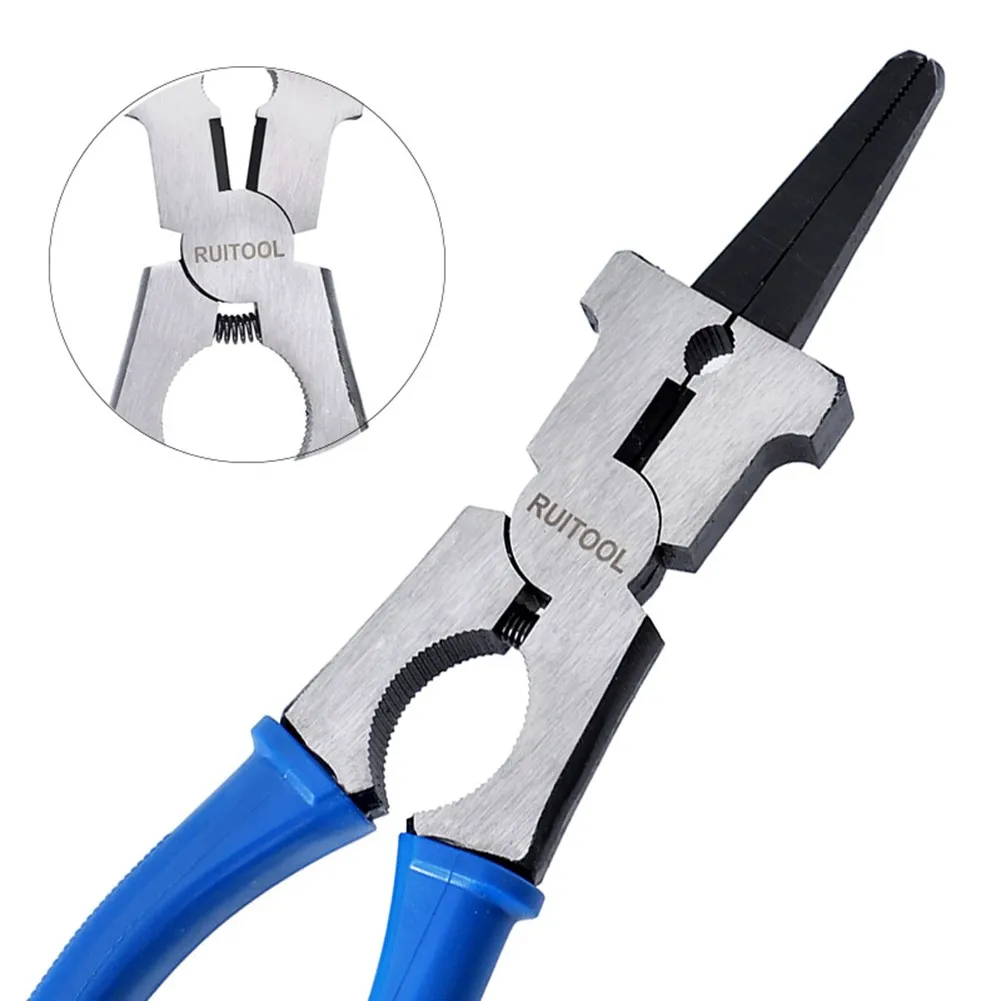 Heavy Duty 8 Inch Welding Pliers with Hammering and Wire Draw Out Capabilities for Welding and Home Repair Tasks